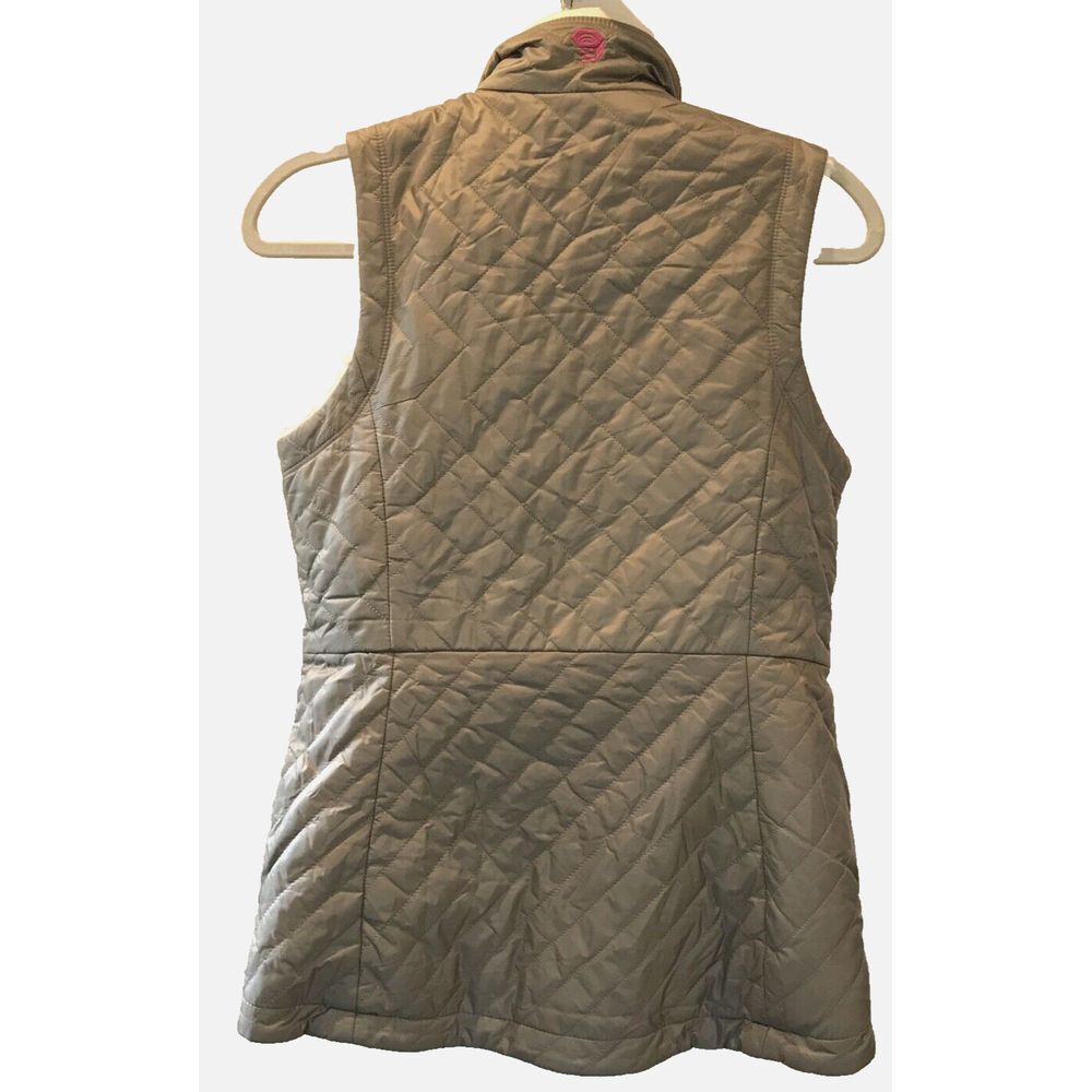 Mountain Hardwear Women's Sz XSmall Vest Reversible Fleece Golden Tan Outdoors - Picture 2 of 9